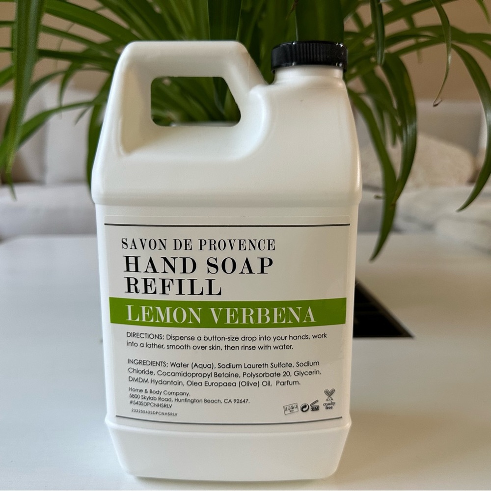 H&B Co Savon de Provence LEMON VERBENA Hand Soap Refill NEW Cruelty Free 64 oz